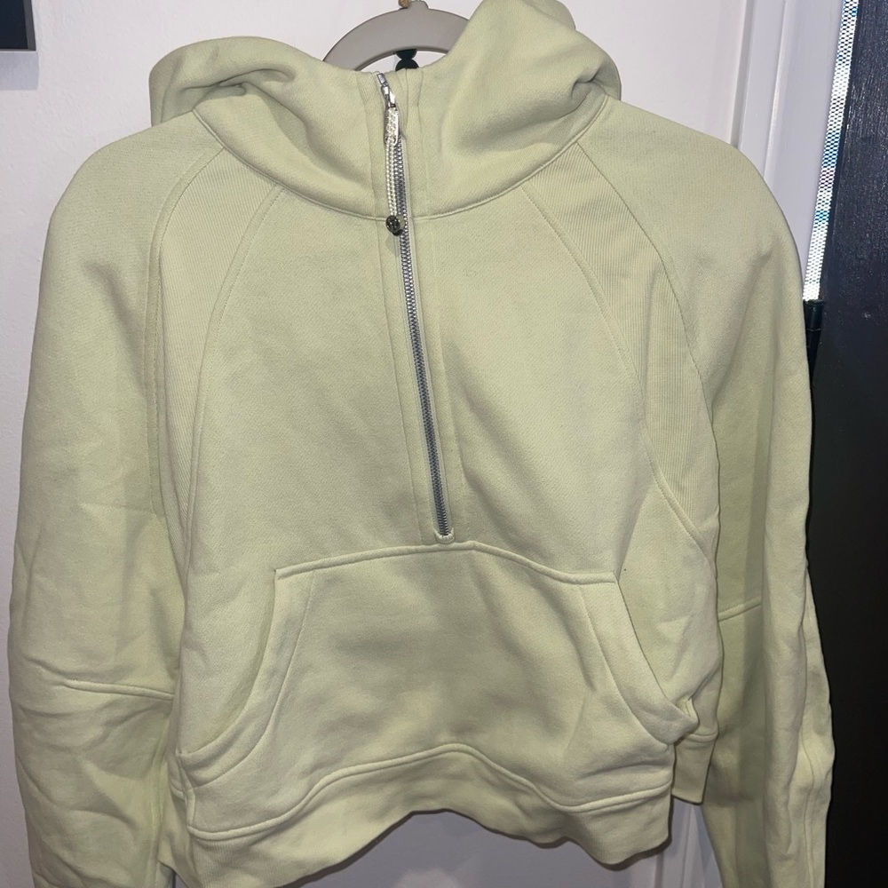 Lululemon Scuba Oversized 1/2 Zip Hoodie in the color DEWY